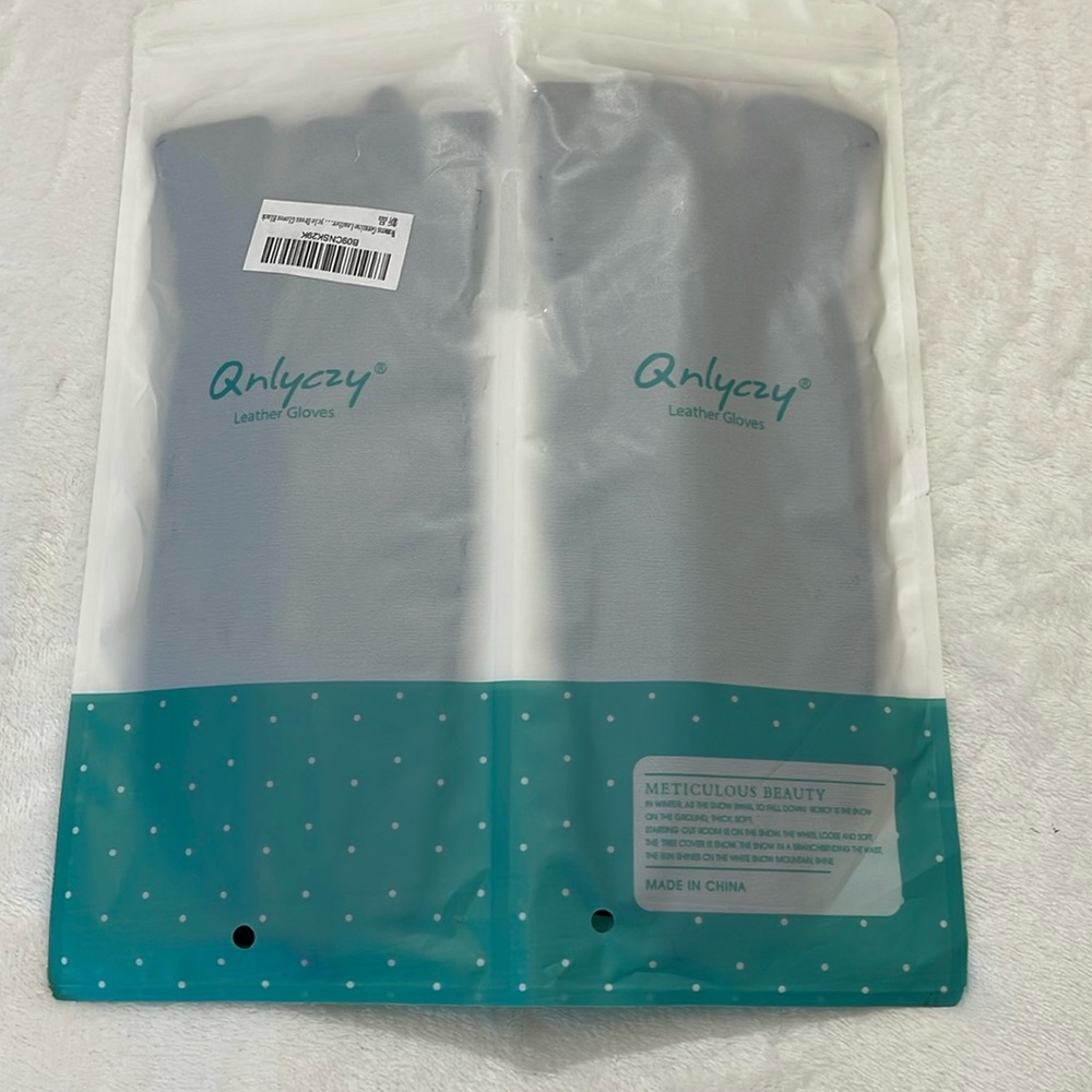 QNLYCZY LEATHER GLOVES WOMENS SIZE L NEW